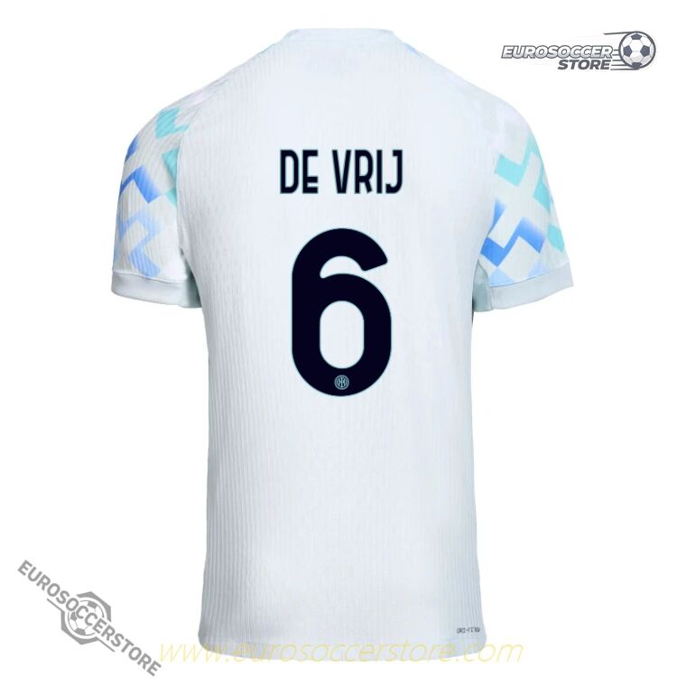 Inter Milan 25-26 Away Jersey DE VRIJ 6 (Player Version)