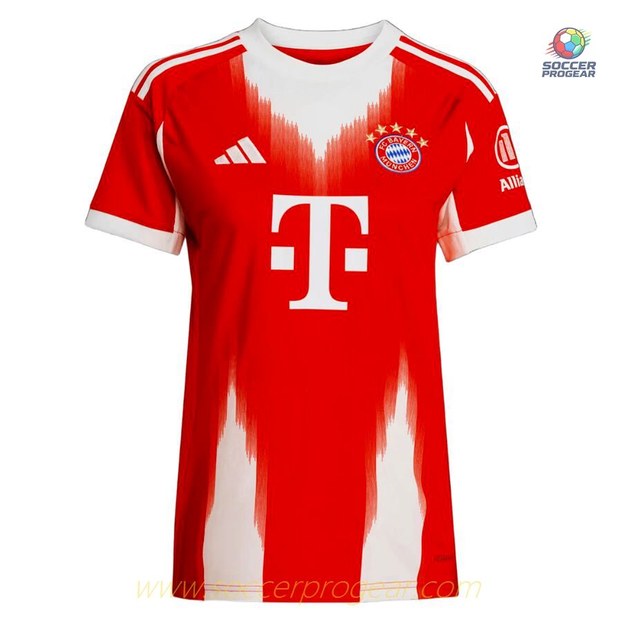 Bayern Munich Home Soccer Team Shirt 2025-26 Edition Ladies