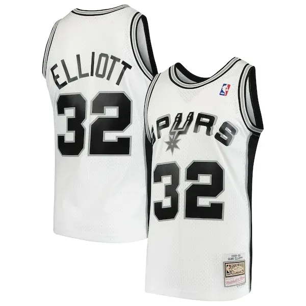 Sean Elliott SAS Swingman Jersey - contemporary Basketball - White