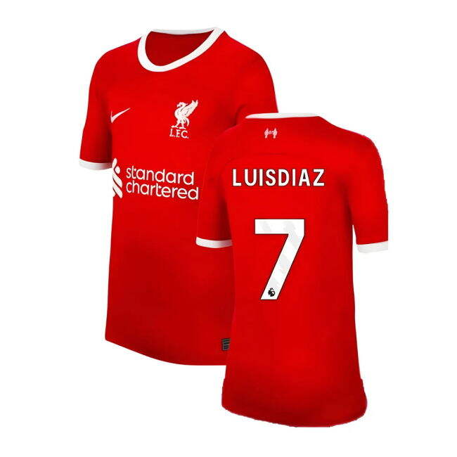 Liverpool Liverpool Home Shirt Kids Luis Diaz #7 High Performance ...