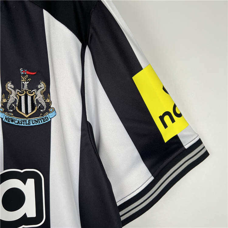 2324 Newcastle United Home WhiteBlack Soccer Jersey Football Shirt -