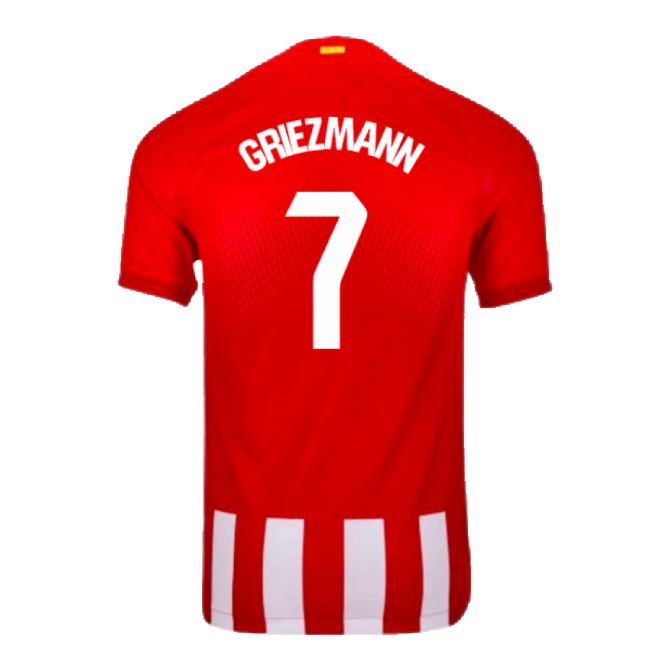 2023-2024 Atletico Madrid (atleti) Home Shirt - Griezmann 7 #french