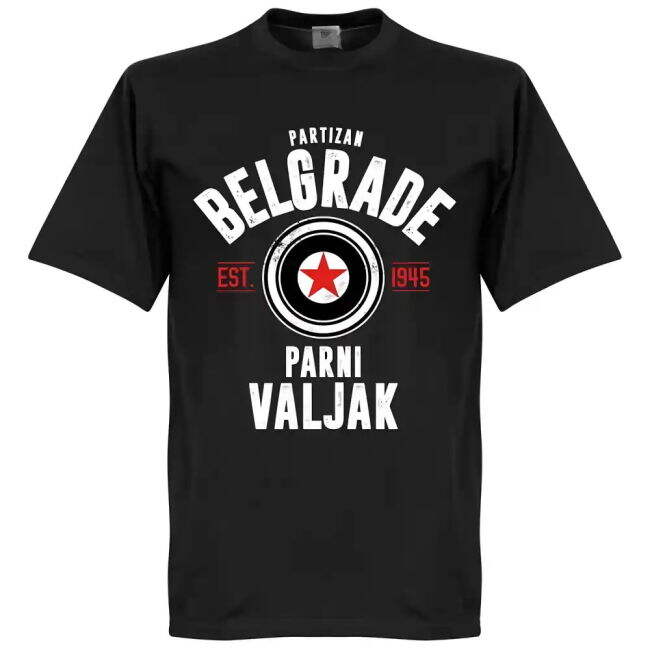 Partizan Belgrade - Black T-Shirt