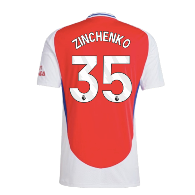 Arsenal Club Sleek Home Soccer Jersey (Zinchenko 35)