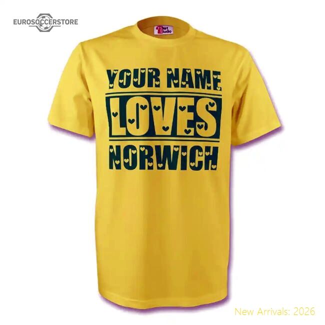 Authentic Your Name Loves Norwich T-shirt (yellow) - Premium Quality