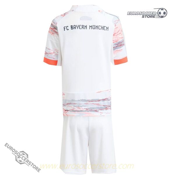 Kids' Away Football Jersey Kit for Bayern Munich 25-26 Season