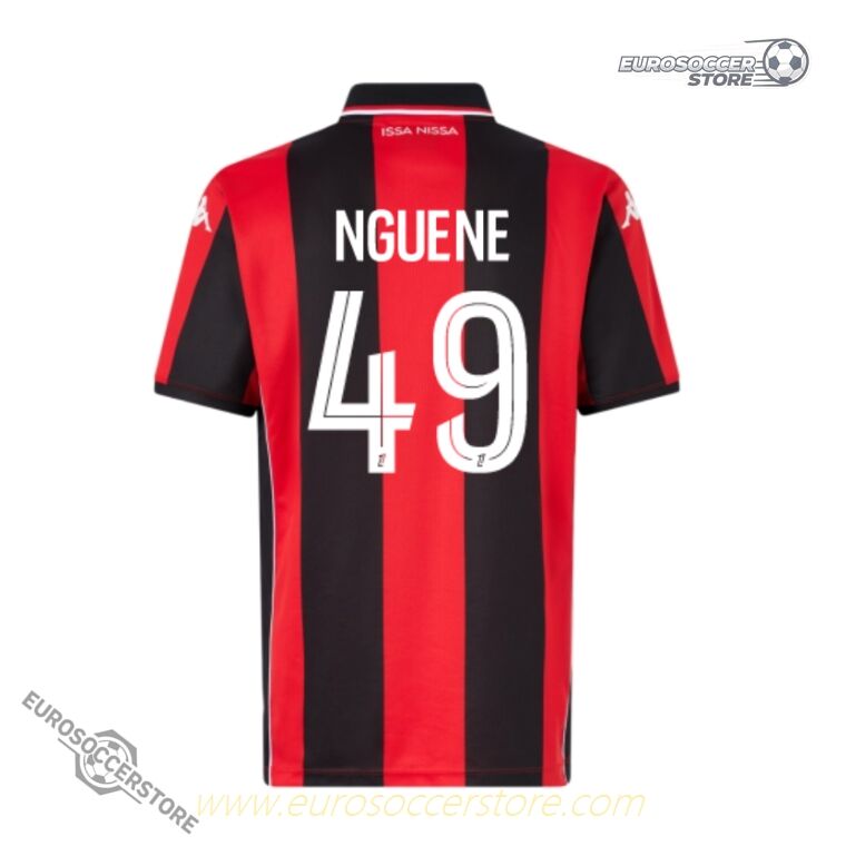 OGC Nice Home NGUENE 49 Football Jersey for the 25-26 Season