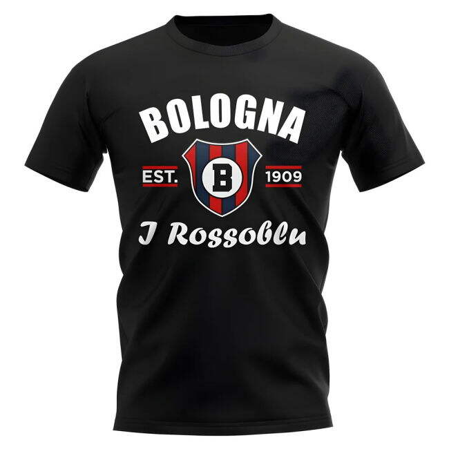 Bologna Established Football T-Shirt (Black)