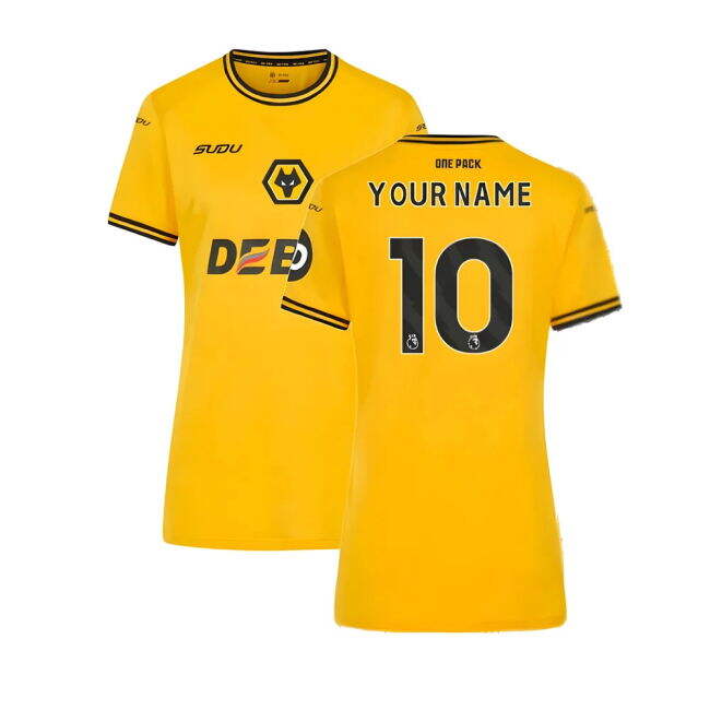 Vintage 2024-2025 Wolves Home Shirt (Womens) (Your Name) for Suppor...