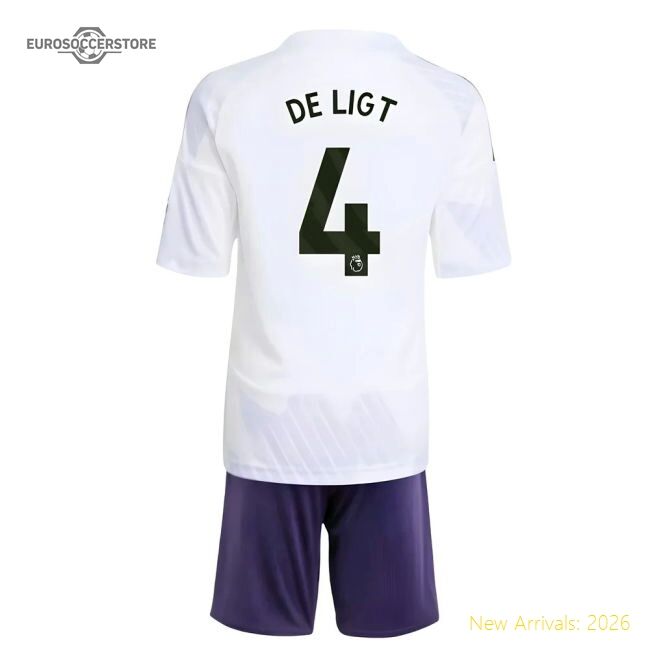 Premium 2025-2026 Man Utd Away Mini Kit (de Ligt 4) - Premium Quality