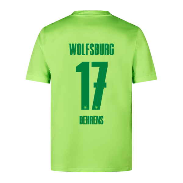 24-25 Season Wolfsburg Home Jersey Behrens Number 17 Edition