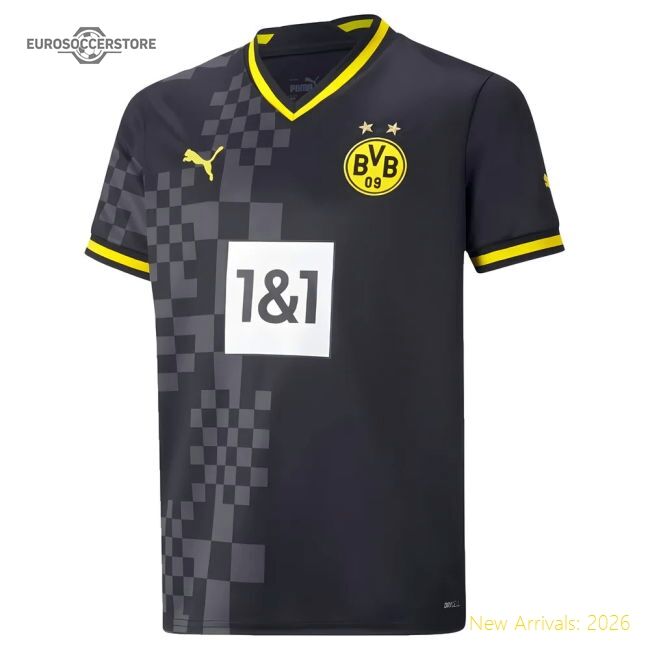 2022-2023 Borussia Dortmund Second Jersey (kids) - Supporter Edition