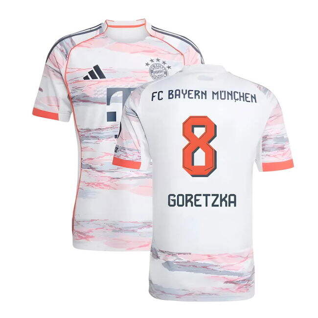 2025-2026 Bayern Away Comfortable Shirt (Goretzka 8) Lightweight