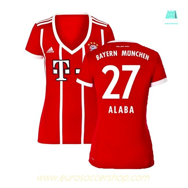 Bayern Munich 2017-18 Womens Home Shirt (XL) ((Excellent) XL) (Alaba 27)