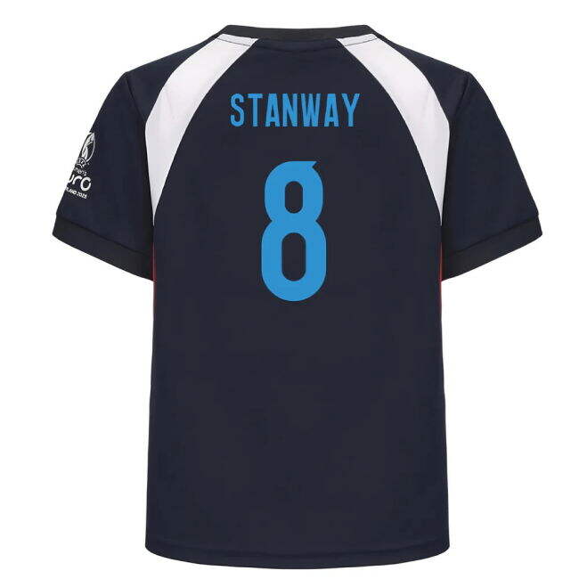 2025 England WEC Poly T-Shirt (Navy) - Kids (STANWAY 8)