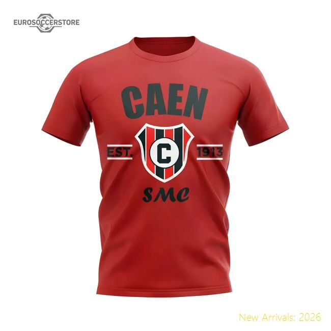 Professional-Grade Caen Established Football T-Shirt (Red)