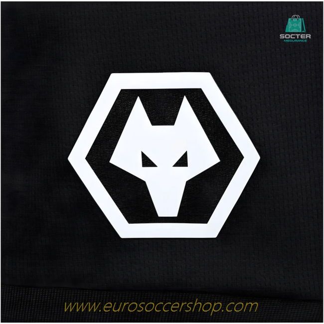 2025-2026 Wolves Goalkeeper Home Shorts (Black) - Kids