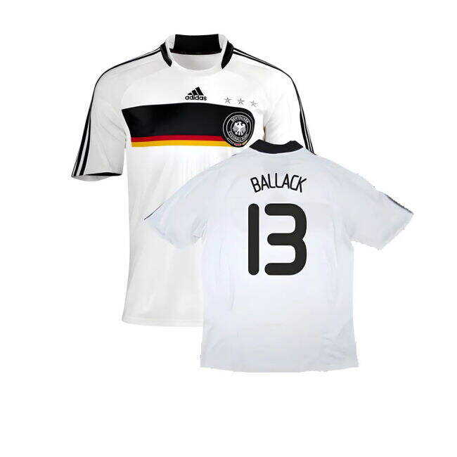 Affordable Germany 2008-09 Home Shirt ((Good) XL) (BALLACK 13) Playful