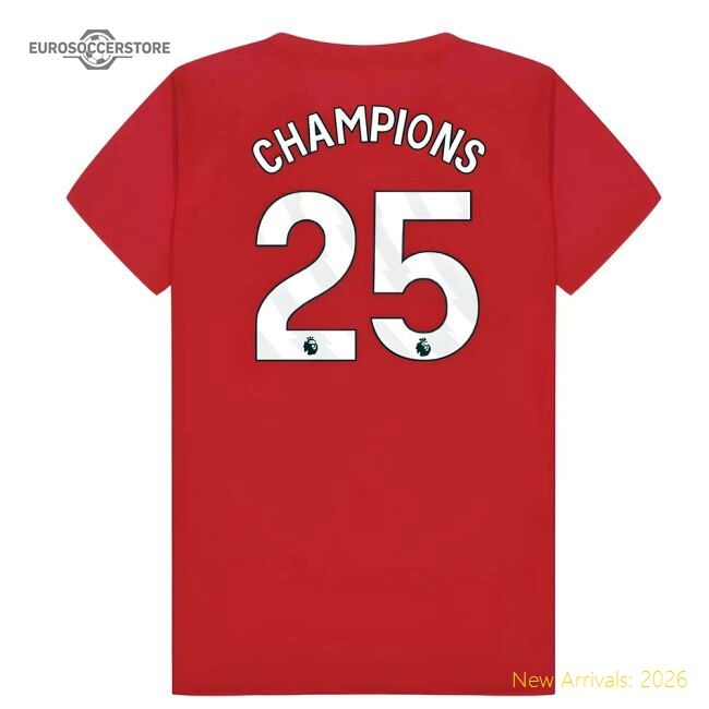 Official Arsenal Poly T-shirt (red) - Kids (champions 25) - Premium