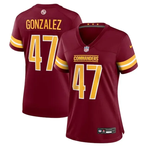 None Zane Gonzalez Game Jersey - Burgundy | NFL Player Jersey
