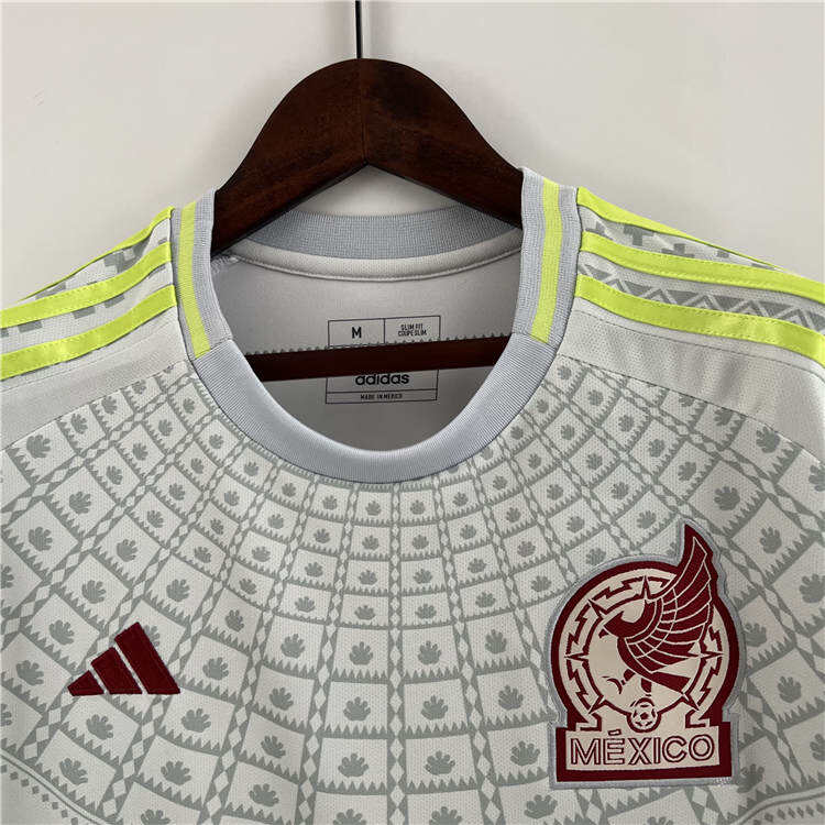 2324 MEXICO GREY SOCCER JERSEY FOOTBALL SHIRT - Official Replica 7373