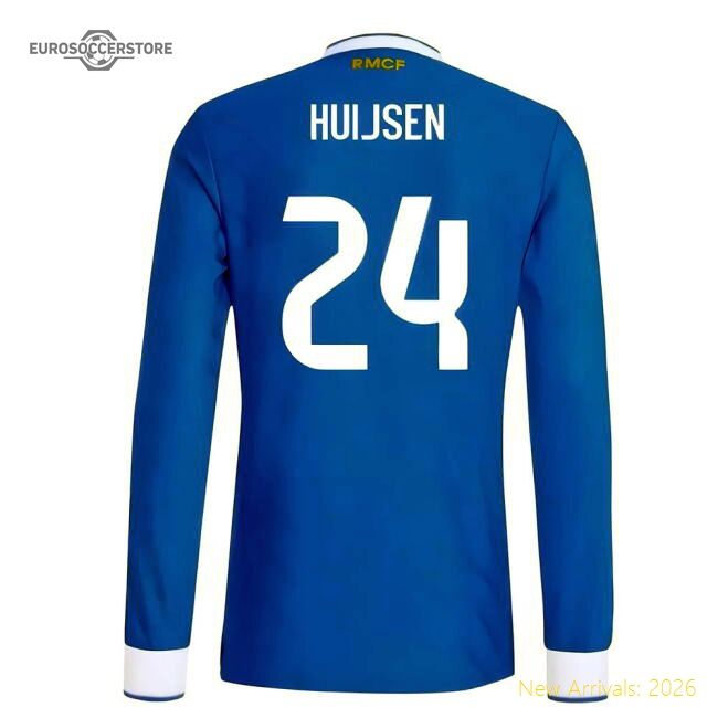 2025-2026 Real Madrid Authentic Long Sleeve Change Jersey (huijsen 24)