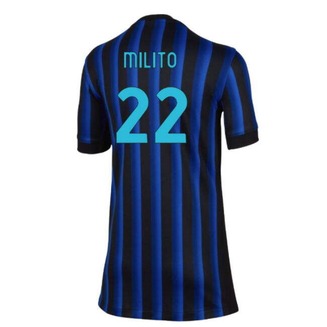 Kids Milito 22 Inter Milan A Team Professional Grade Home Elite Kit