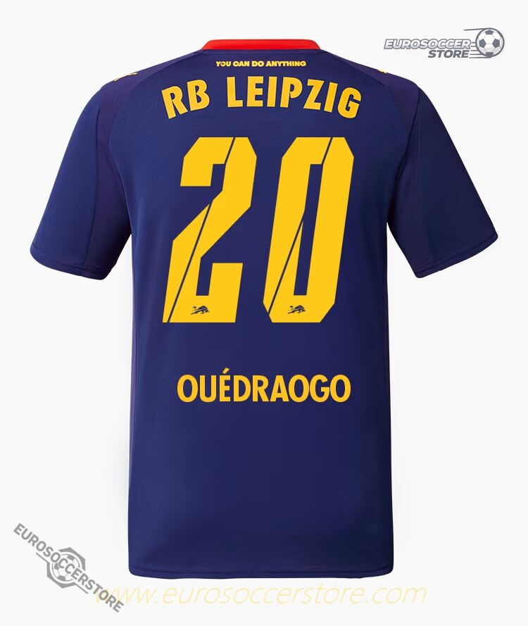 RB Leipzig 25-26 Season Away OUÉDRAOGO Number 20 Football Jersey