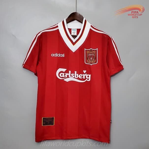 Home Game Soccer Uniform of Liverpool 95 to 96