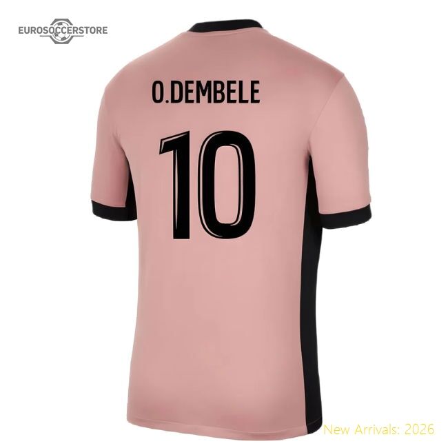 Professional-Grade 2024-2025 Psg Third Shirt (O.Dembele 10)