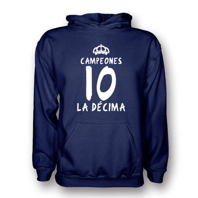 Real Madrid La Decima Hoody (navy) - Kid - Game - Official- Trendy