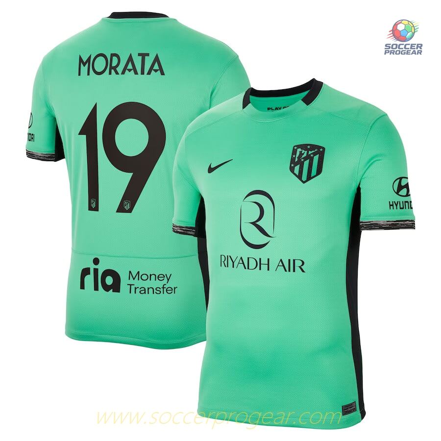 Atletico Madrid Morata Third Football Soccer Jersey 2023 2024