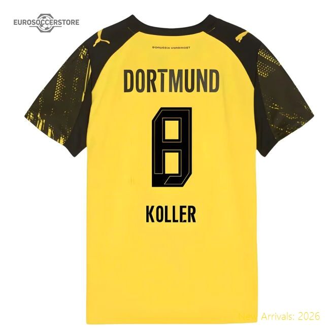 2025-2026 Borussia Dortmund Home Shirt (kids) (koller 8)