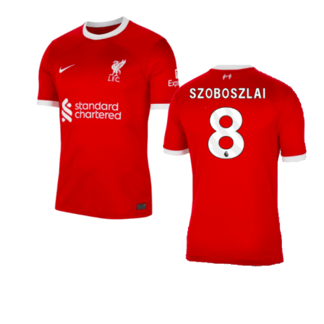 2023-2024 Liverpool Home Jersey (Szoboszlai 8)