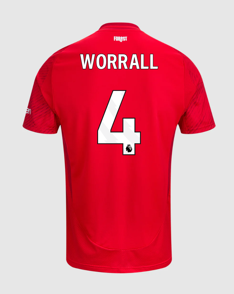 Nottingham Forest 24-25 Home Jersey Worrall 4