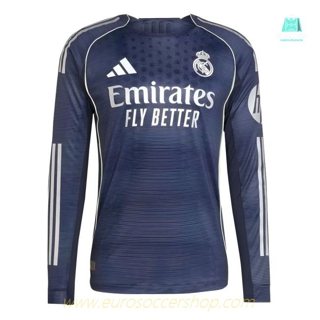 2025-2026 Real Madrid Long Sleeve Away Shirt