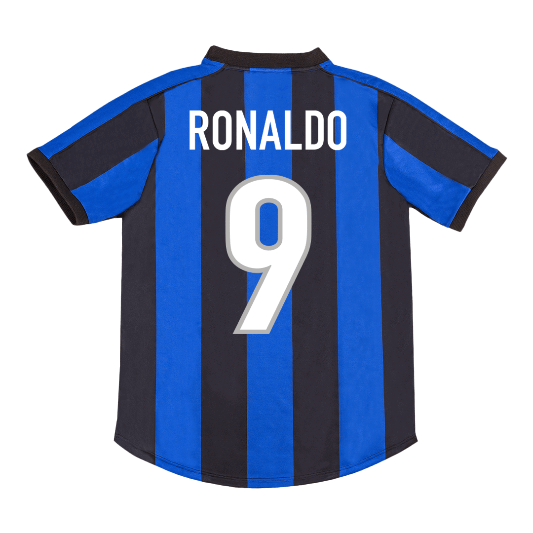 RONALDO 9 Inter Milan 9900 Home Retro Football Shirt - Official