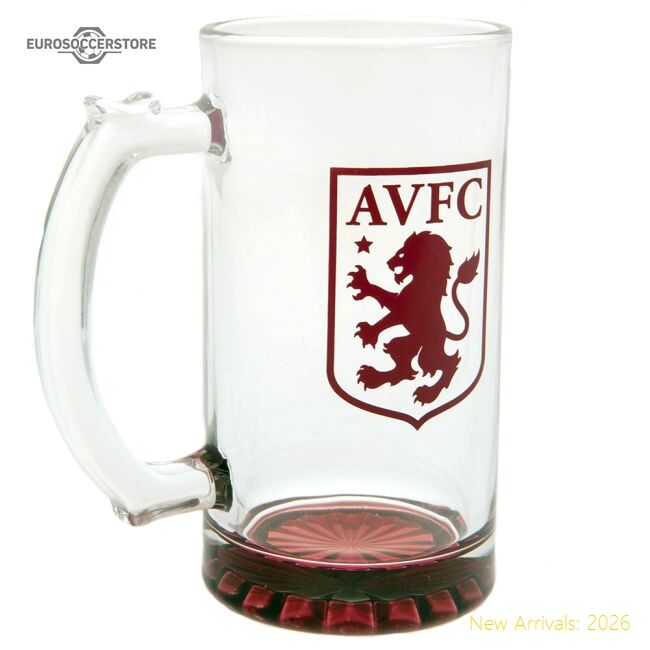 Official Aston Villa Fc Stein Glass Tankard - Premium Quality