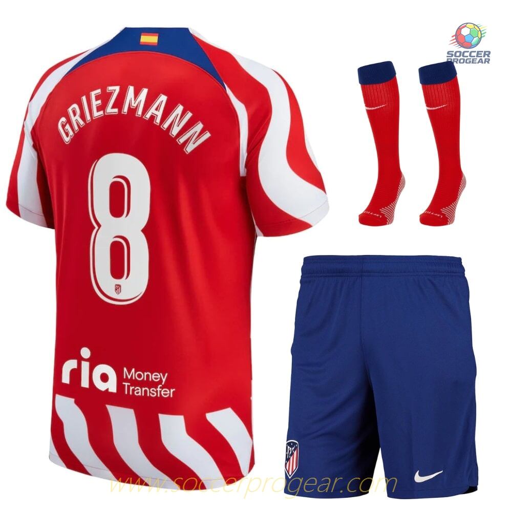 GRIEZMANN 2022 2023 Atletico Madrid Home Children Team Shirt