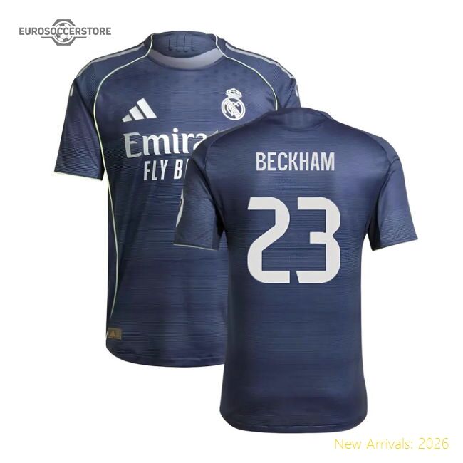 Excellent 2025-2026 Real Madrid Authentic Alternate Jersey (beckham