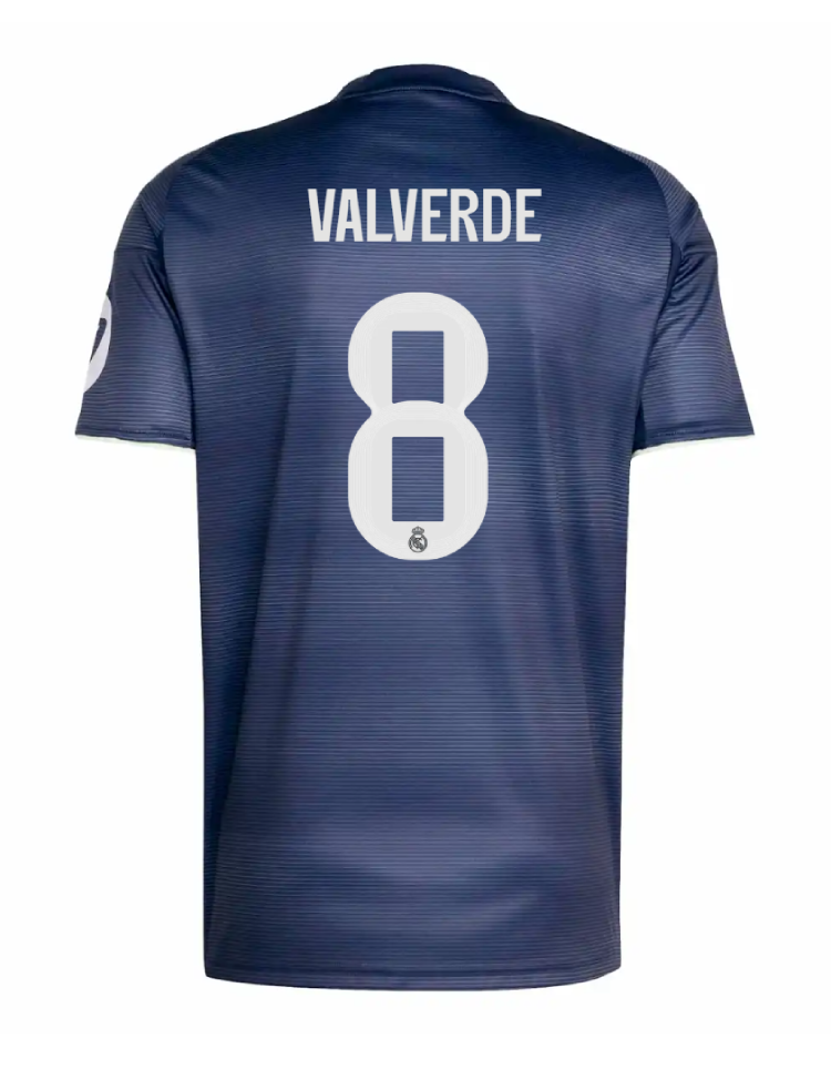 Valverde's No.8 Away Jersey for Real Madrid in the 25-26 Season