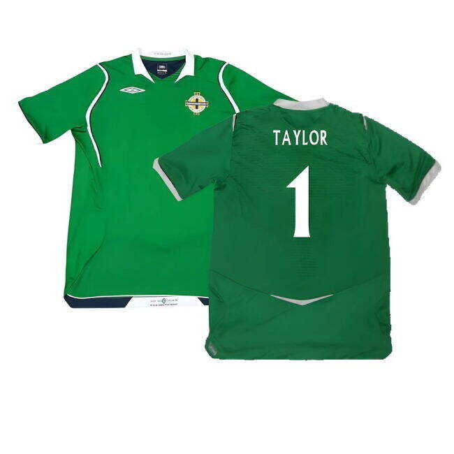 Minimalist Northern Ireland 2008-09 Home Shirt ((Excellent) M) (Taylor 1) Money Saving