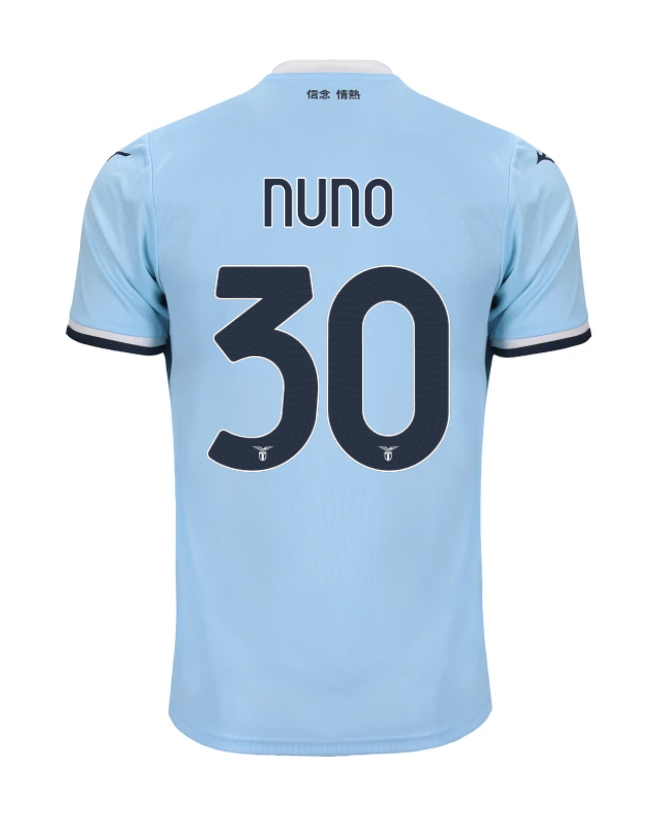 Lazio Home Jersey 24-25 Featuring NUNO #30