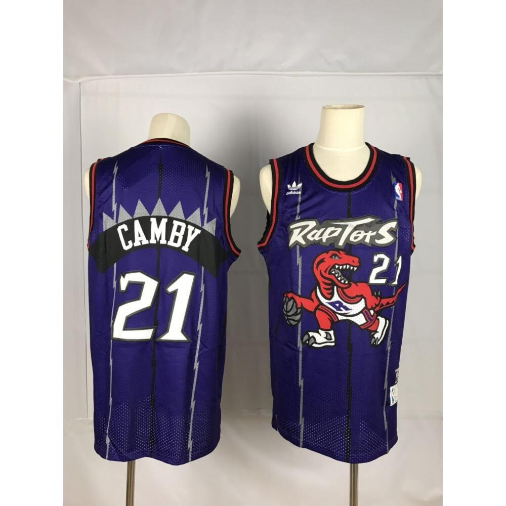 Fan Favorite Vintage Men's Raptors #21 Marcus Blue Basketball Jersey
