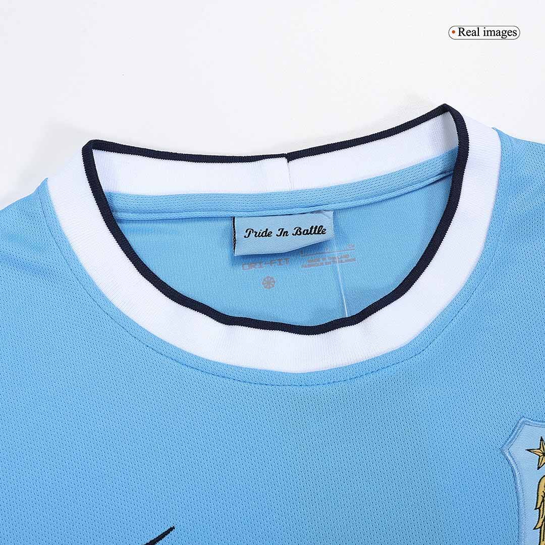 Retro 2013/14 Manchester City Home  Soccer Jersey Authentic Kit