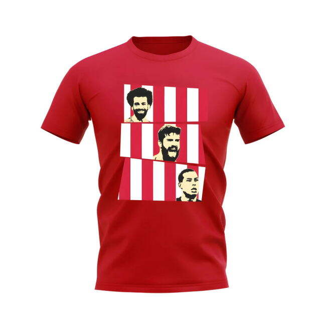 Liverpool Authentic Salah Alisson van Dijk Liverpool Trio T-Shirt (...