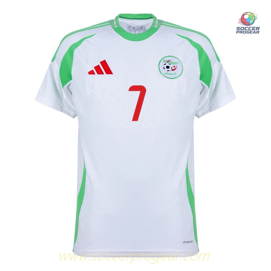 Algeria Home Kids Team Jersey 2024-2025 Collection Season Mahrez