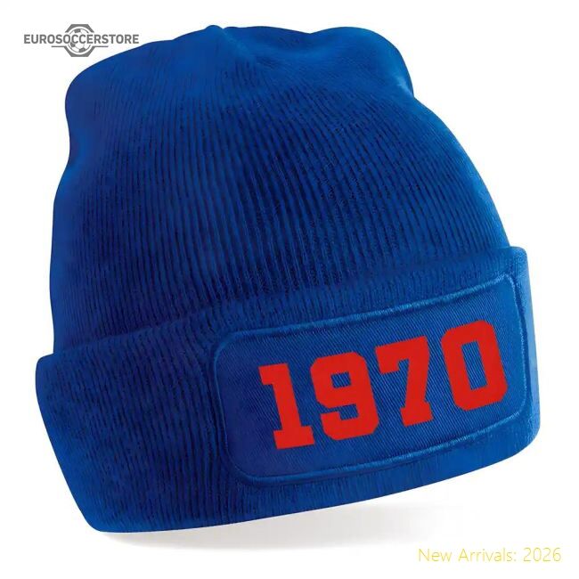 Official Popular Paris 1970 Football Beanie Hat (Blue)