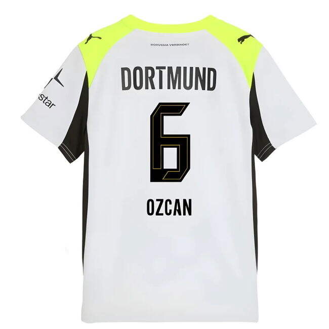 Kids Genuine 2025-2026 Borussia Dortmund German Away Strip