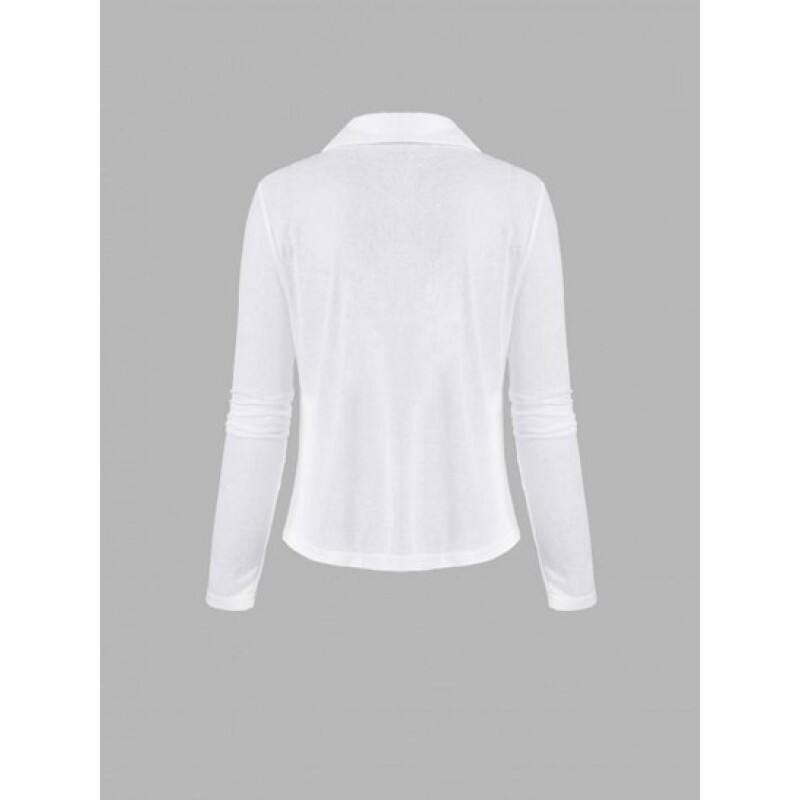 Semi Sheer Pocket Tied Shirt DS3395